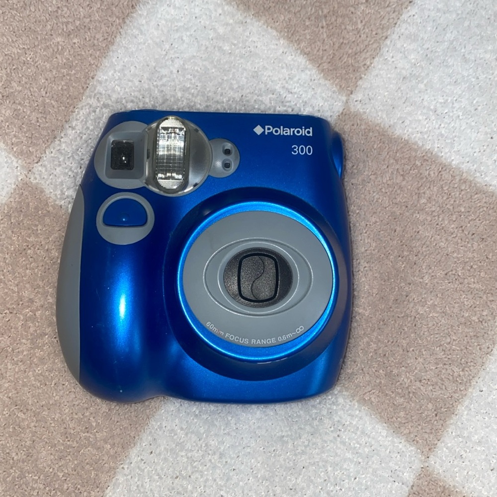 Royal blue Polaroid camera!!